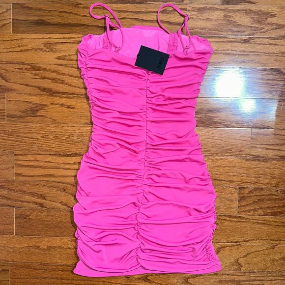 NWT Revolve NBD Hot Pink Diem Bodycon Cutout Mini Dress Barbiecore Size Small - Picture 14 of 16